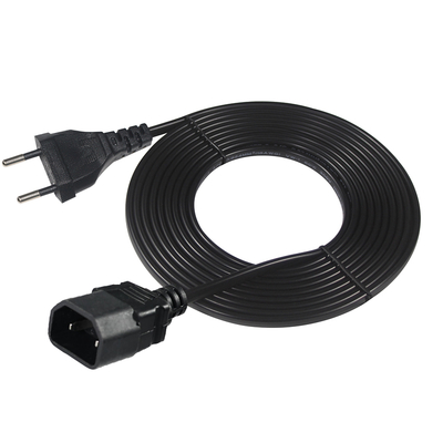 Кабель питания EU Plug - IEC C18 2-контактный европейский кабель переменного тока для адаптера ноутбука, аудиоусилителя, проектора, принтера, 250 В 2,5 А