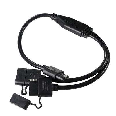 3-управляемый Y-разделитель трейлера с легкой проводкой 1.2M Черный ПВХ