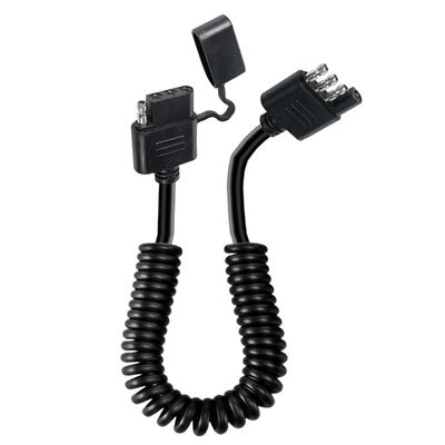 4-прикольный катушный кабель для подъема прицепа, неотразимый на погоду, 1,2 м, черный