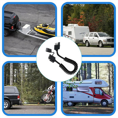 4-прикольный катушный кабель для подъема прицепа, неотразимый на погоду, 1,2 м, черный