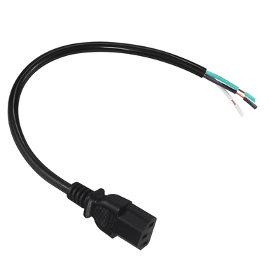 Кабель питания IEC C13 - провод с открытым концом для сервера, PDU, распределения питания, 10A 250V