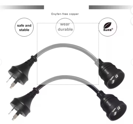 AU Plug to Female AUS Socket Extension Power Cord - австралийский 3-принный главный кабель, 240В 10А/15А