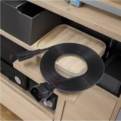 Угловой кабель питания C7 - C18, гнездо - гнездо, 10A 250V