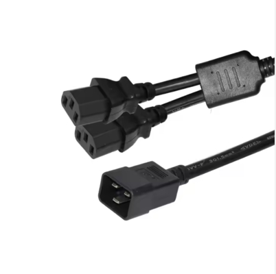 Кабель C20 до Dual C13 Power Splitter, 250V 15A, IEC 60320 Расширительный кабель для PDU/Центра обработки данных/сервера