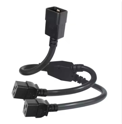 C20 до Dual C19 Power Splitter Cable, 250V 16A, тяжелый расширительный кабель IEC для PDU, сервера, использования в дата-центре
