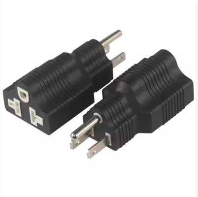 NEMA 5-15P до 5-15R Адпрессор прямоугольного ввода 15A 125V