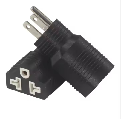 NEMA 5-15P до 5-15R Адпрессор прямоугольного ввода 15A 125V