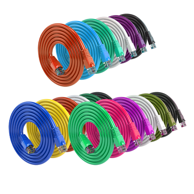 10-футовый кабель UTP Cat6 LAN, 24AWG, из чистой меди, разъем RJ45