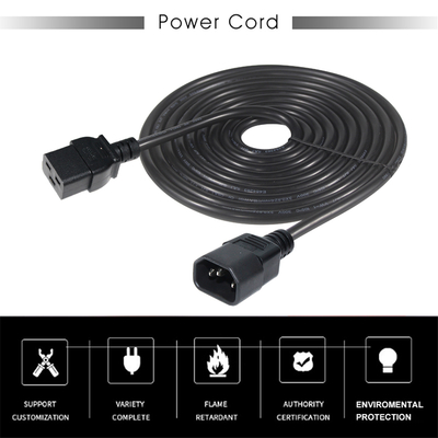 IEC C19 - C14 Кабель питания 18-14AWG ПВХ-жакет