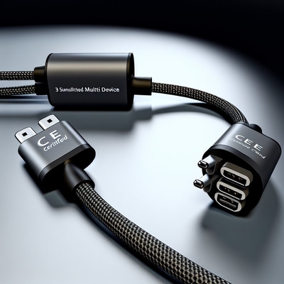 Сертифицированный CE 3-в-1 USB кабель зарядки с быстрой зарядкой 15 Вт