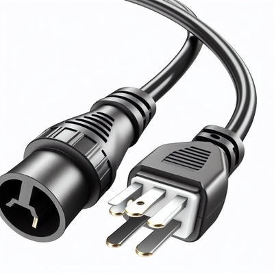 Силовой кабель NEMA 5-15P - C5, 18AWG SJT, ПВХ, черный
