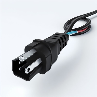 Силовой кабель NEMA 5-15P - C5, 18AWG SJT, ПВХ, черный