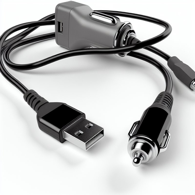 Кабель-адаптер USB для автомобиля от 5 В до 12 В с гнездом прикуривателя