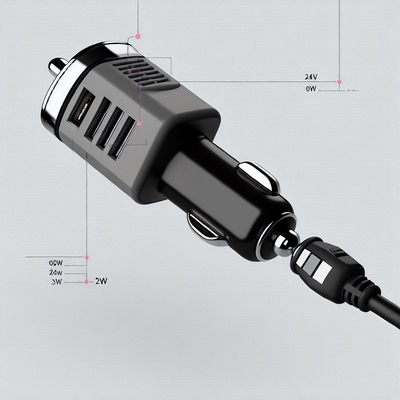 Кабель-адаптер USB для автомобиля от 5 В до 12 В с гнездом прикуривателя