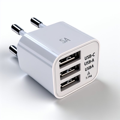 Зарядное устройство с USB-C и USB-A портами 5V 3.4A