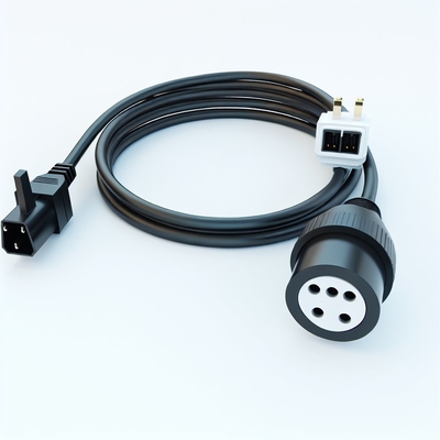 Великобритания 3Pin до 2x IEC C13 Кабель питания H05VV-F 0,75mm2