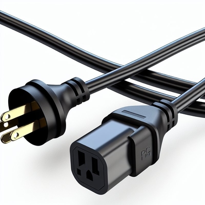NEMA 5-15P до 5-15R Кабель питания 1FT 2FT для питания ПК