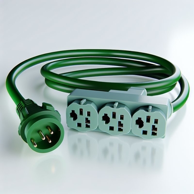 NEMA 5-15P до 5-15R Кабель питания 3 розетки 1M US Plug