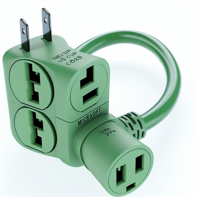 NEMA 5-15P до 5-15R Кабель питания 3 розетки 1M US Plug