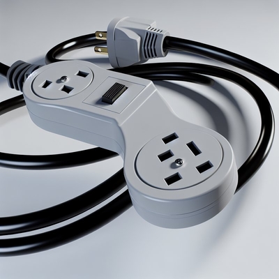 2ft NEMA 5-15P до 2 NEMA 5-15R Power Splitter Cord с переключателем