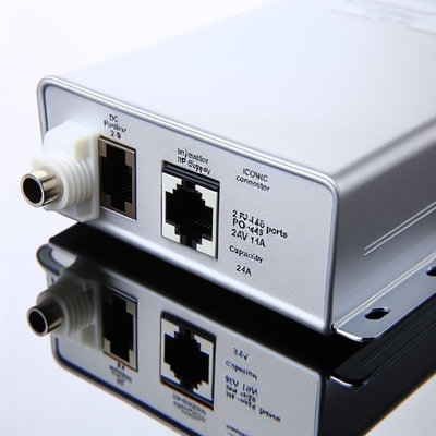 UK Plug 24V 1A POE Injector с 2 портами RJ45 для IP-камеры