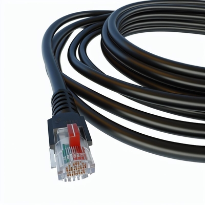 25 футов Черный RJ11 Телефонный кабель 4P4C 4P2C Расширение