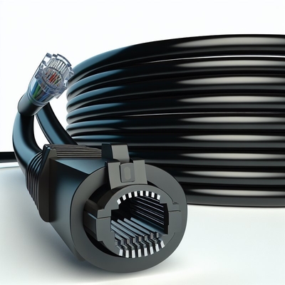 RJ11 RJ12 Спиральный телефонный кабель 6ft 24AWG 350MHz защищенный