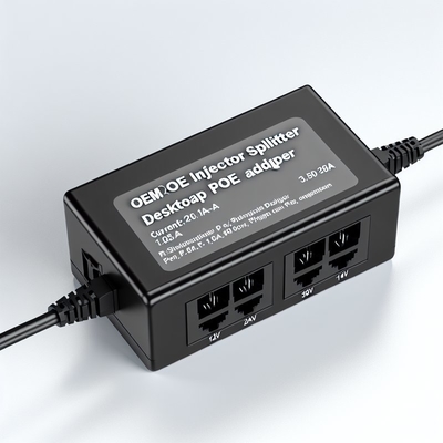 48В POE инжектор-разветвитель с 2 Ethernet портами 10/100/1000 Мбит/с