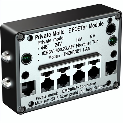 Сплиттер POE 48В на 24В 12В 5В с 2 портами RJ45 1 Гбит/с