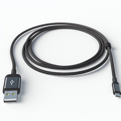 6 футов Найлоновый свёрнутый микро USB кабель быстрая зарядка передача данных