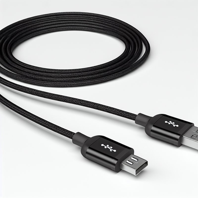 6 футов Найлоновый свёрнутый микро USB кабель быстрая зарядка передача данных