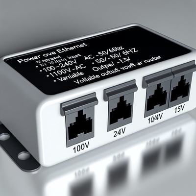 48V до 24V 12V 5V POE Splitter 10/100Mbps для WiFi-маршрутизатора