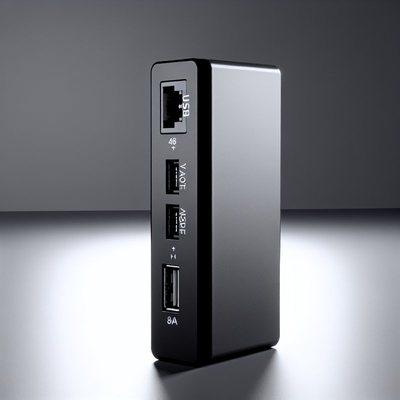Сплиттер POE 48В на 12В IEEE802.3af с разъемами RJ45 и кабелем постоянного тока