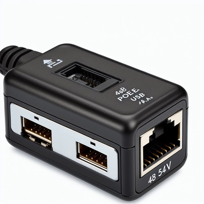 48V до 5V 2.4A PoE Splitter с выходом USB и RJ45 IEEE 802.3af
