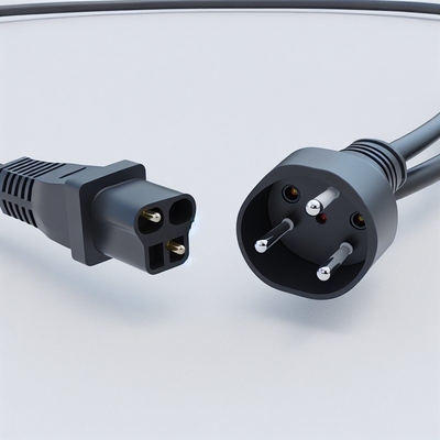EU 3-Pin Schuko Plug to C13 Power Cord 0,75mm2 HO5VV-F