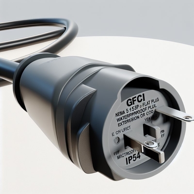 Удлинитель GFCI NEMA 5-15P на 5-15R водонепроницаемый, IP53