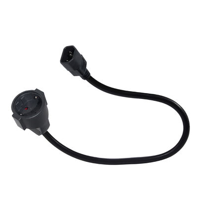 Кабель-адаптер питания IEC C14 - Schuko, гнездо, 10A 250V, H05VV-F