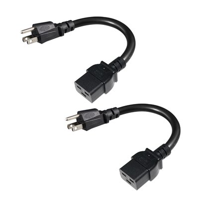 NEMA 5-15P to IEC C19 Power Cord for Data Center and Server
