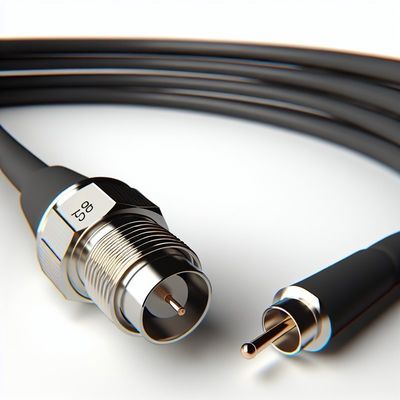 MCX Мужчина к MCX Мужчина Коаксиальный кабель под прямым углом 50 Ом RG316