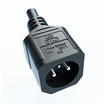 Кабель-переходник IEC C14 на Schuko, розетка, 10A 250V H05VV-F 3G