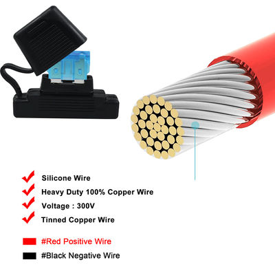 Держатель предохранителя лезвия 20A с проводом 12 AWG для автомобилей