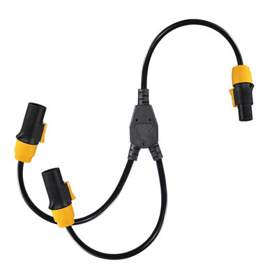 PowerCON Y-Splitter кабель мужчина 2 женщины 12AWG 20A 125V
