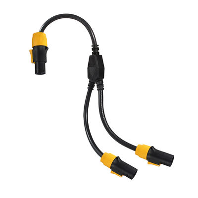 PowerCON Y-Splitter кабель мужчина 2 женщины 12AWG 20A 125V
