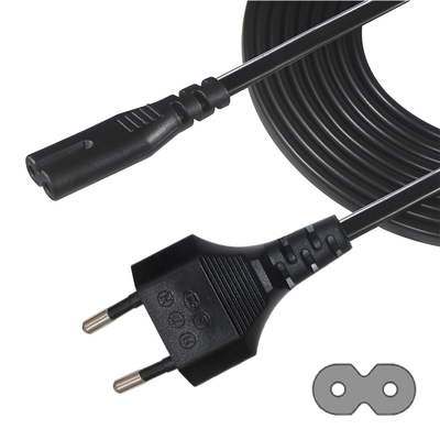 Кабель питания EU 2-Pin - C7 2.5A 250V для электроники
