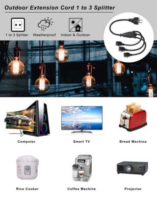 CEE 7/7 до тройного C19 Power Splitter кабеля для стойки сервера