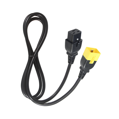 IEC C20 до C19 Кабель питания 14 AWG 250V 16A Черный ПВХ