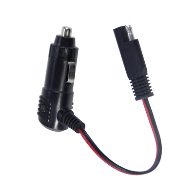 12V 24V Car Cigarette Lighter Plug with Switch to SAE Connector Cable for Battery Charging, Solar Panels, LED Lights