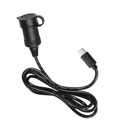 12В Автомобильный сигаретный зажигалка разъем на USB-C адаптер питания преобразователь DC выключатель с портом типа C для телефона планшет GPS Dash Cam