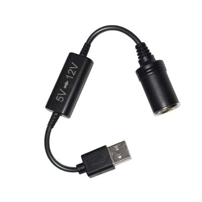 5V до 12V USB адаптер Step Up Converter кабель с сигаретным поджигателем разъемный кабель для автомобильного DVR GPS камера маршрутизатор вентилятор LED