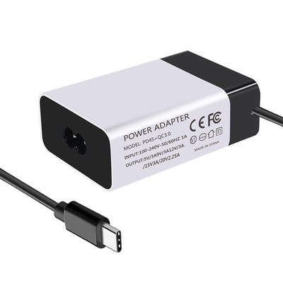 45 Вт USB Type C PD зарядное устройство QC 3.0 5V 9V 15V 3A 20V 2.25A адаптер питания для ноутбука